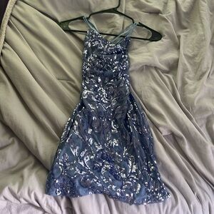 Blue dress